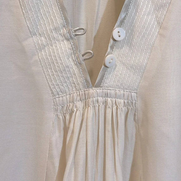 Johnny Was Calme embroidery cream Swing top size medium - Picture 2 of 12